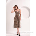 Maxi Dress Leopard Print Slip Midi Dress Factory